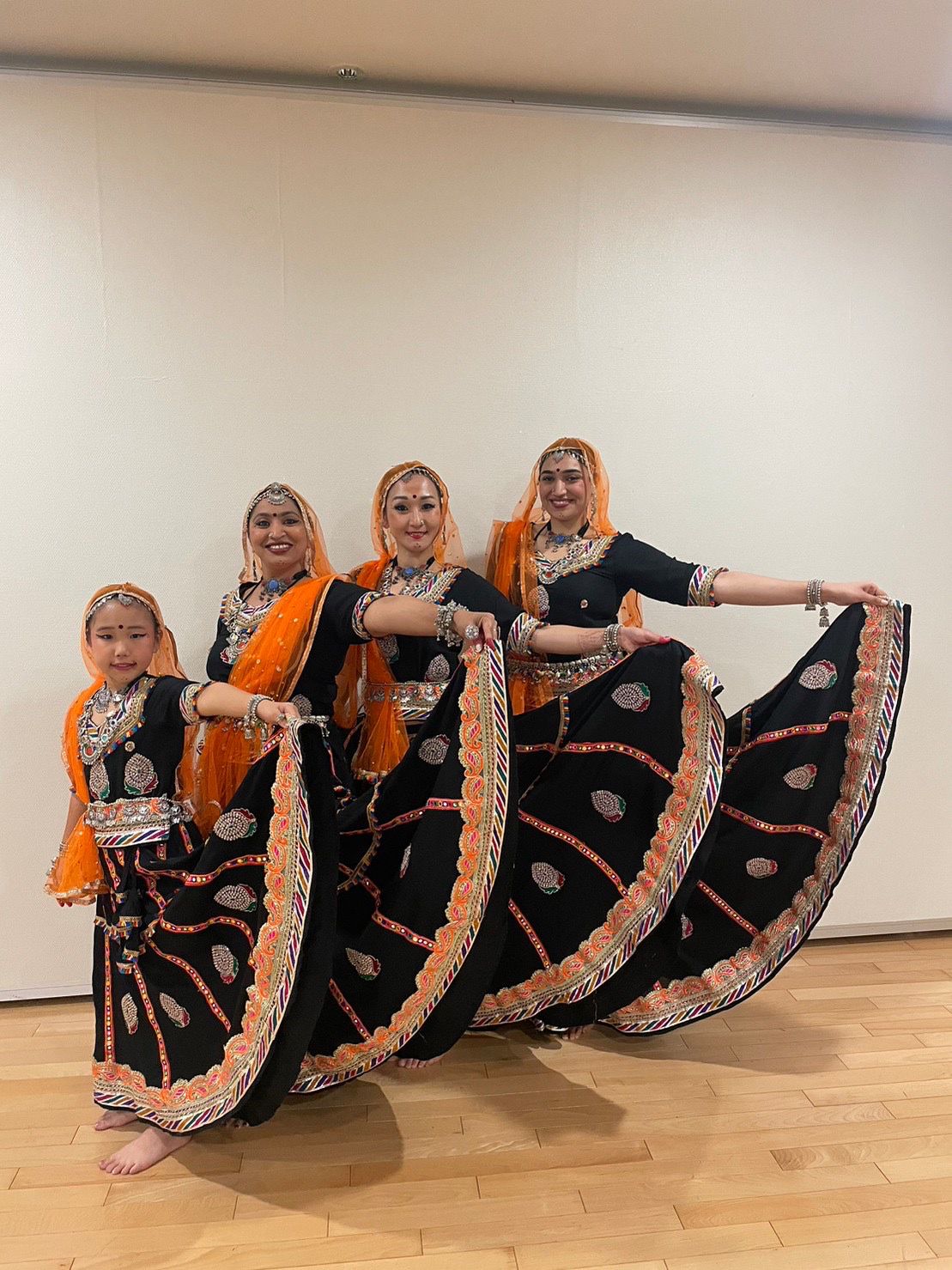 Authentic Handmade Kalbelia Dance Costume – Lightweight & 360° Flare