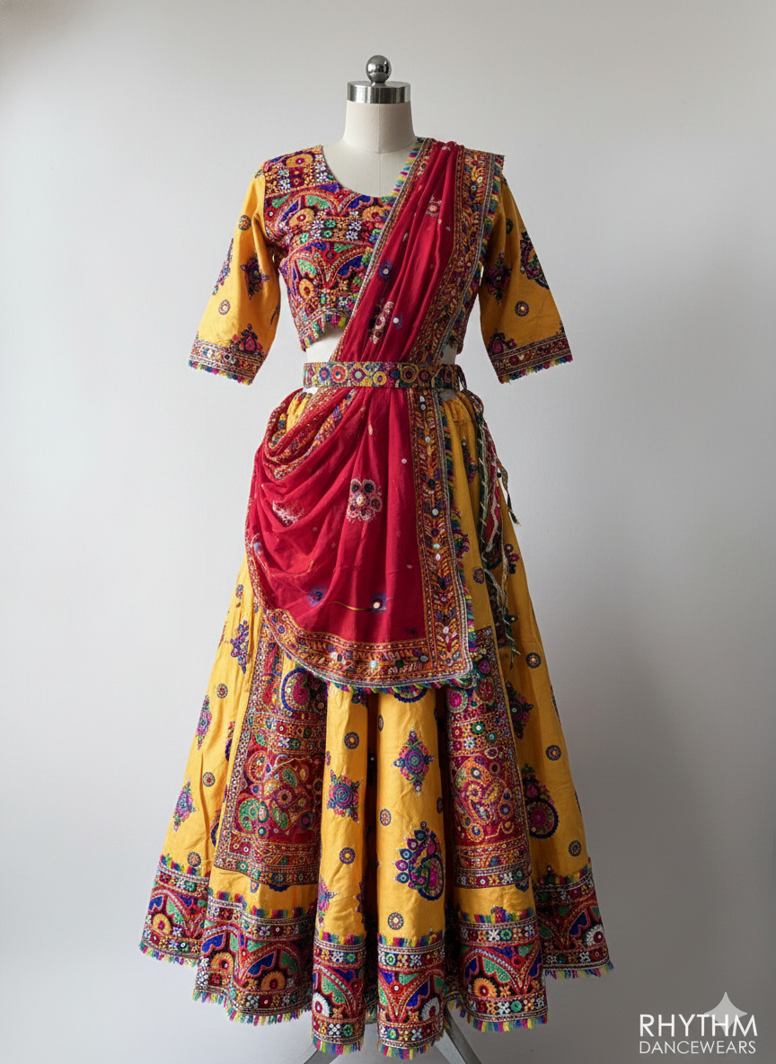 Vibrant handmade chaniya choli