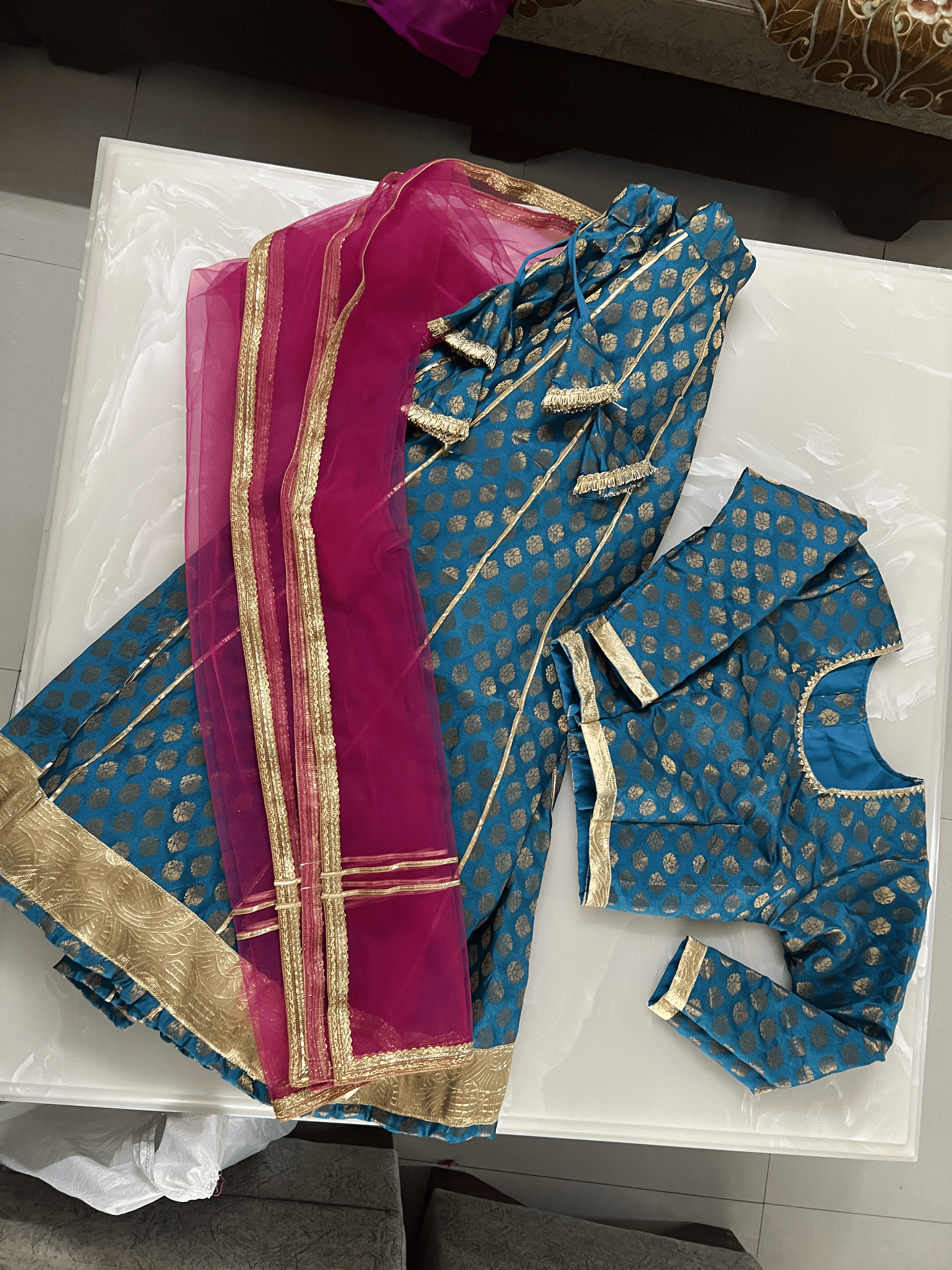 Premium Art Silk/Jacquard (Lehenga & Blouse), Soft Net (Dupatta)